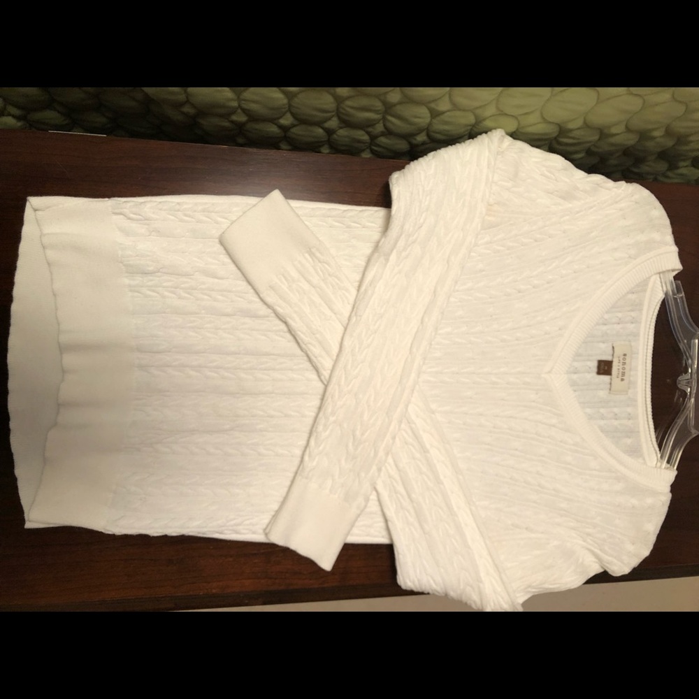 Sonoma V Neck Cable Knit Sweater